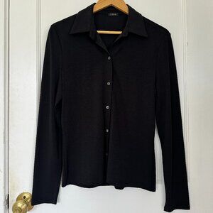 J Crew Black Button-up